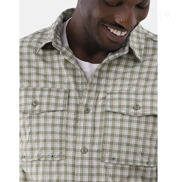 Men's Upstream Outdoor Shirt with Long Sleeves, UPF 50+, Size S - Picture 10 of 11